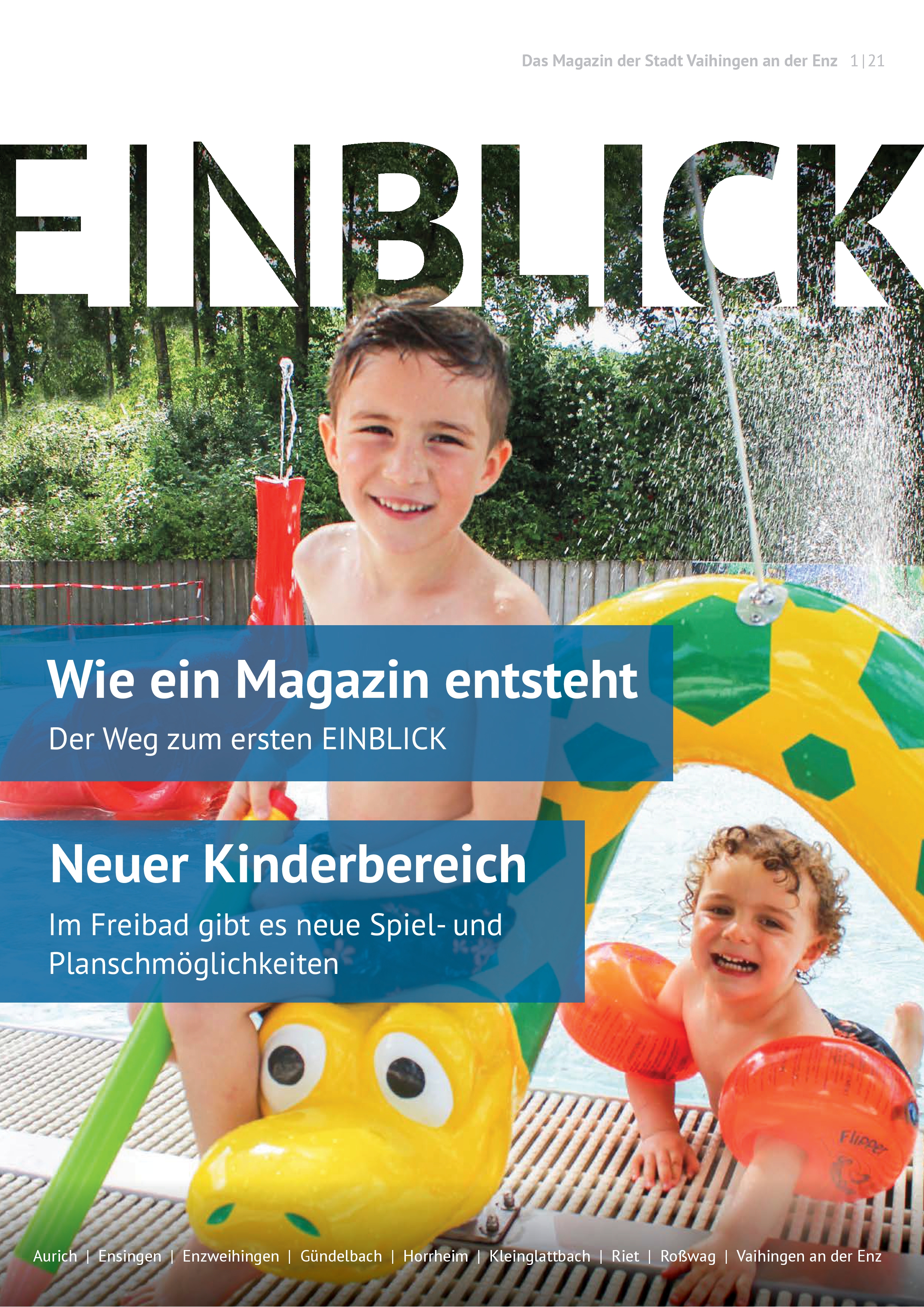 Titelblatt mit Kindern des Magazins Einblick