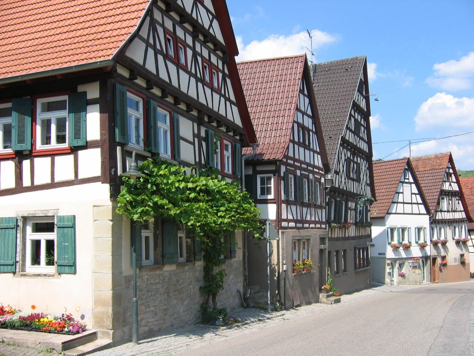 Fachwerkhäuser in Roßwag